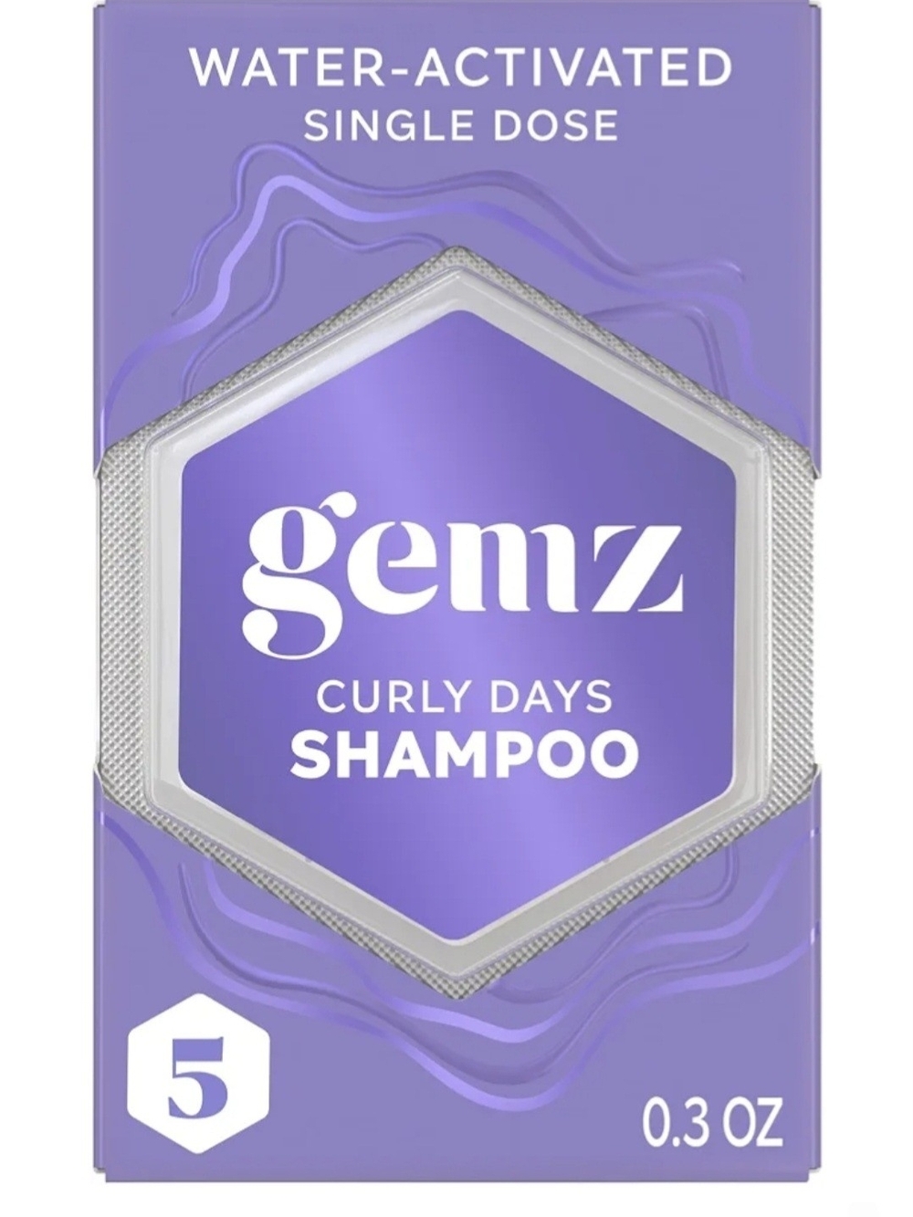 gemz Curly Days Shampoo, Water-Activated , 5 count
